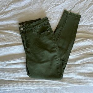 Olive Green Super Skinny Jeans